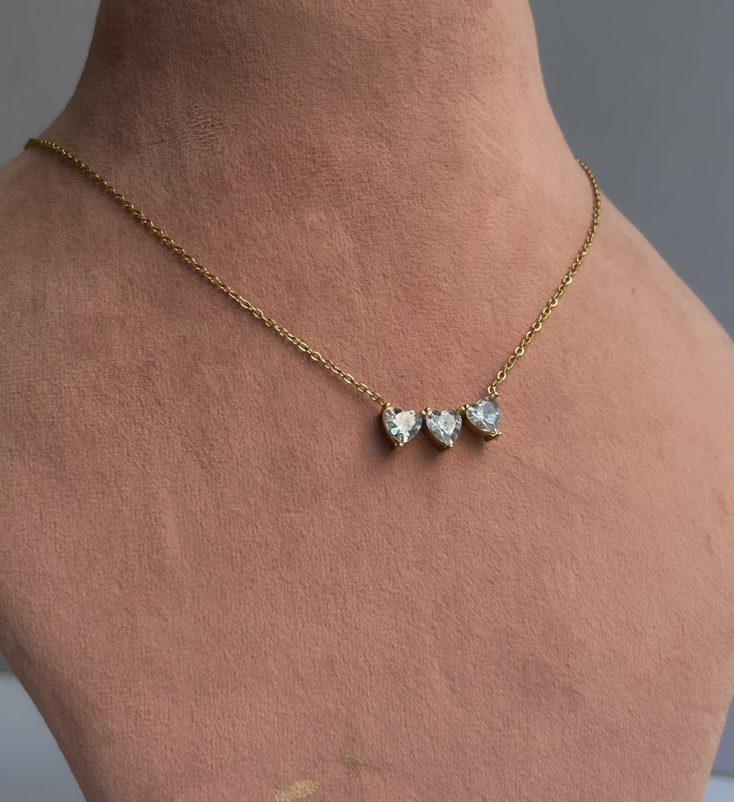 Trio Heart Necklace