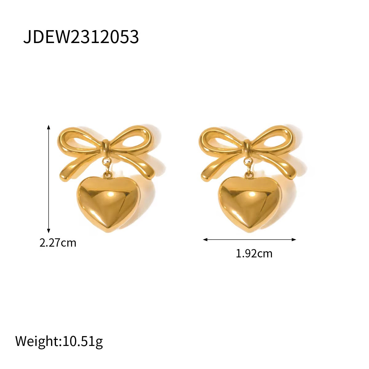 Bow Heart Drops