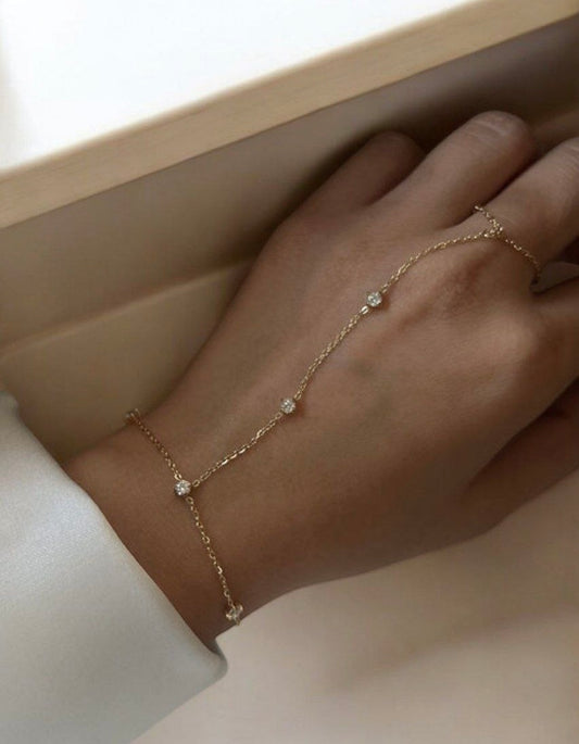 Glitter Drop Handchain