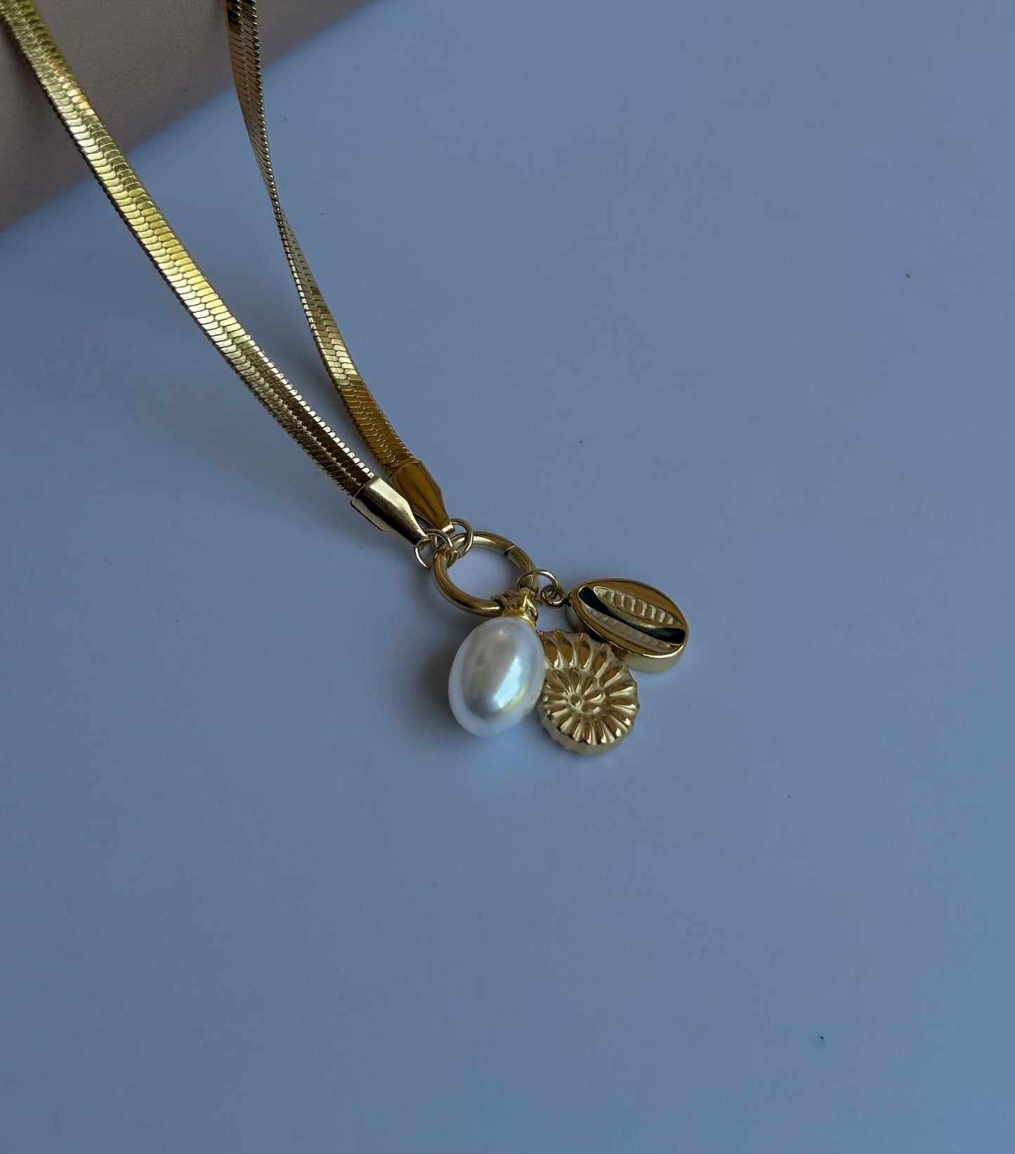 Pearled Swirl Necklace