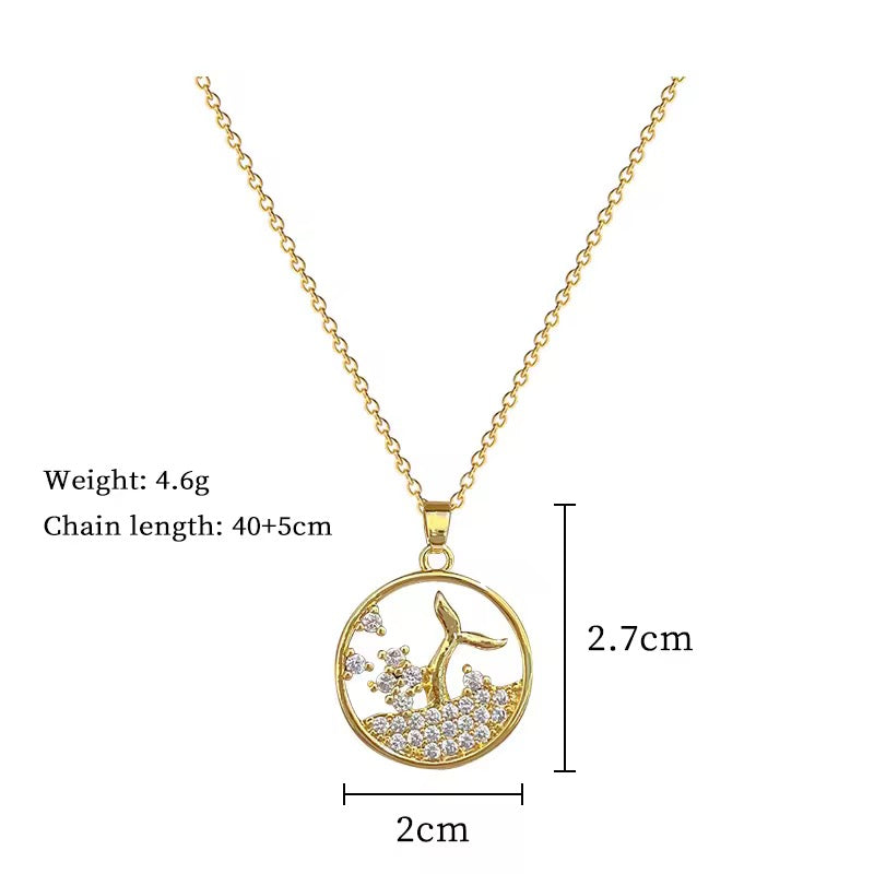 Aqua Arc Necklace