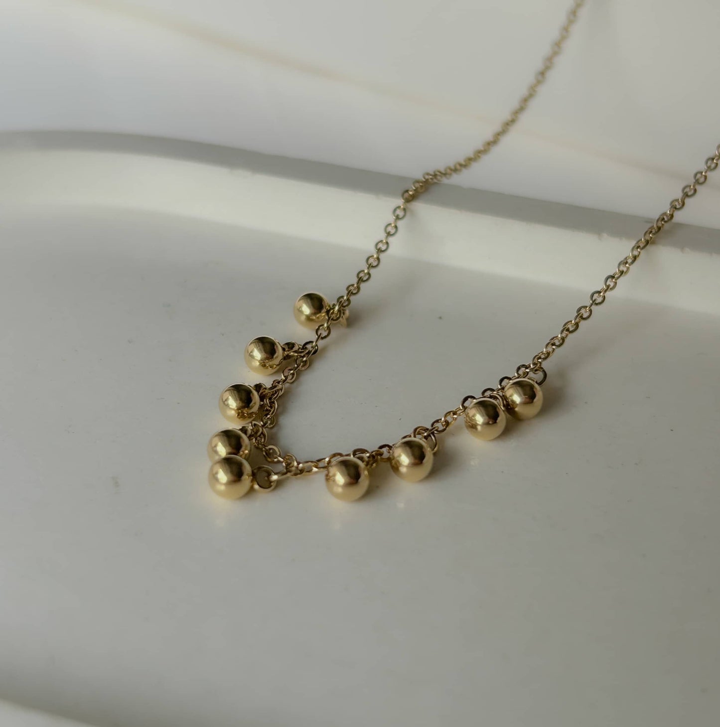 Gold Drops Necklace