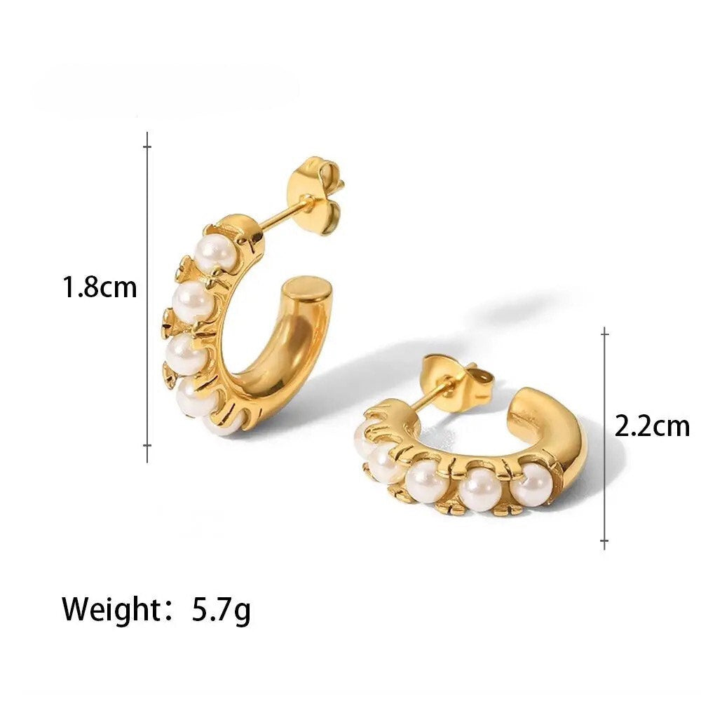 Pearl Mini Hoops