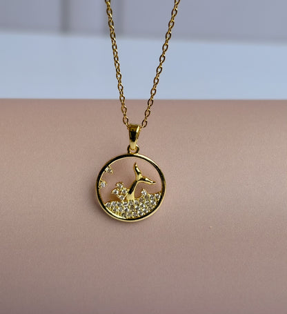 Aqua Arc Necklace