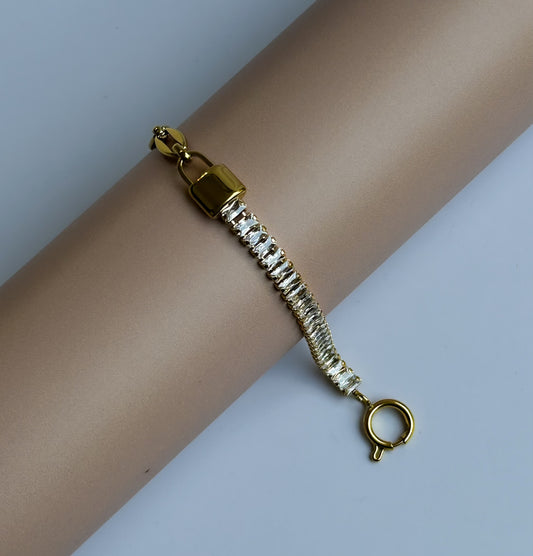 Diamond Lock Bracelet