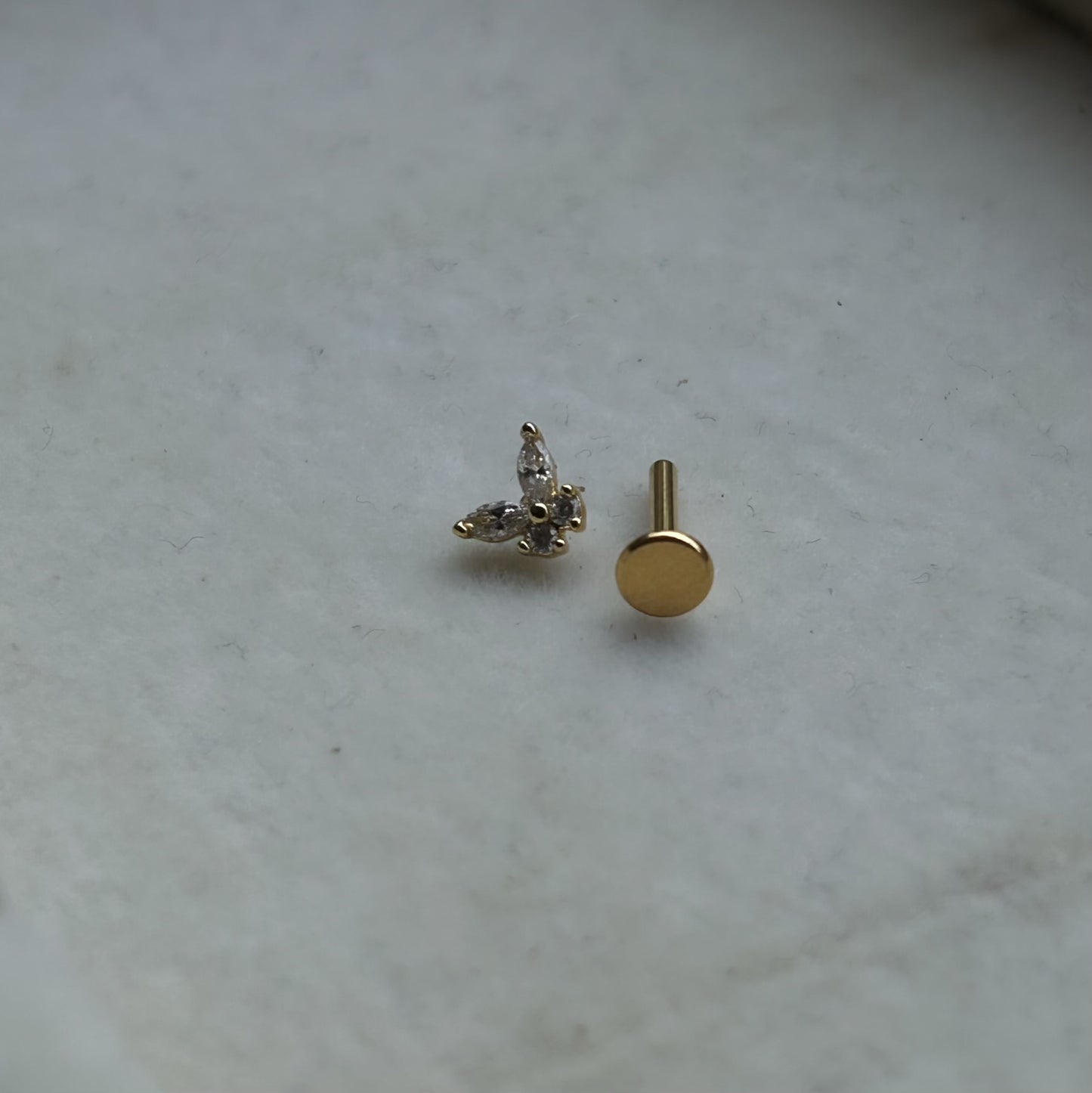 Flutter-bloom Studs ( Flat-back)