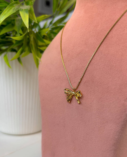 Bow Charm Necklace
