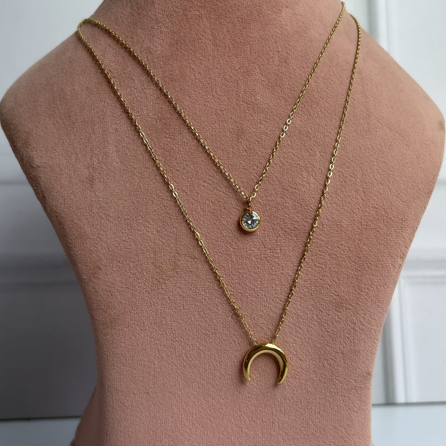 Ivory Moon Layered Necklace