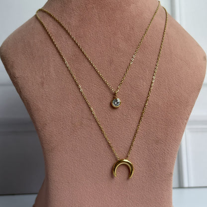 Ivory Moon Layered Necklace