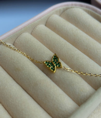 Emerald Flutter Bracelet