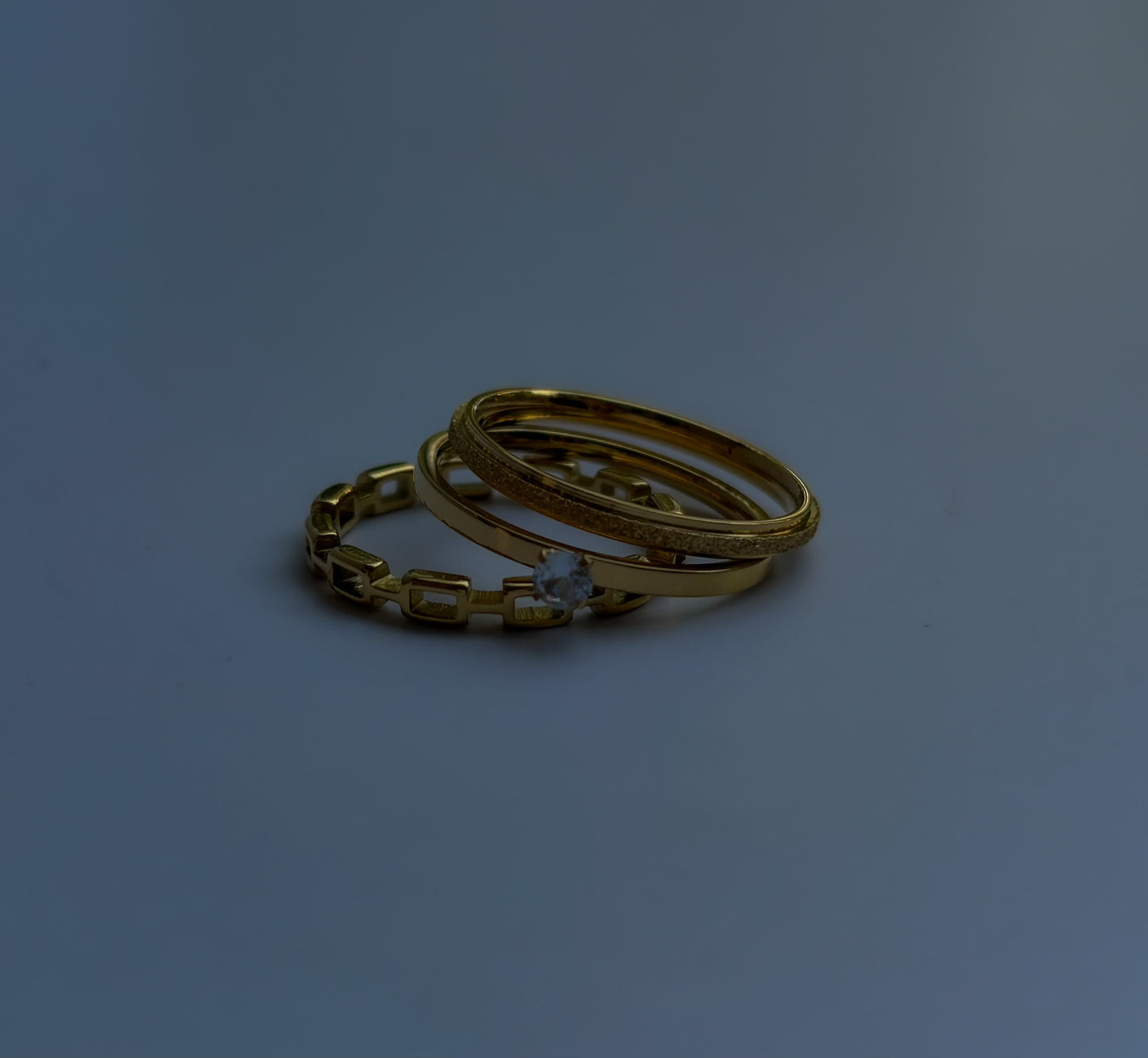 Golden Dust Ring ( Set of 3 )