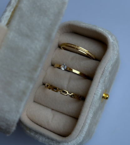 Golden Dust Ring ( Set of 3 )