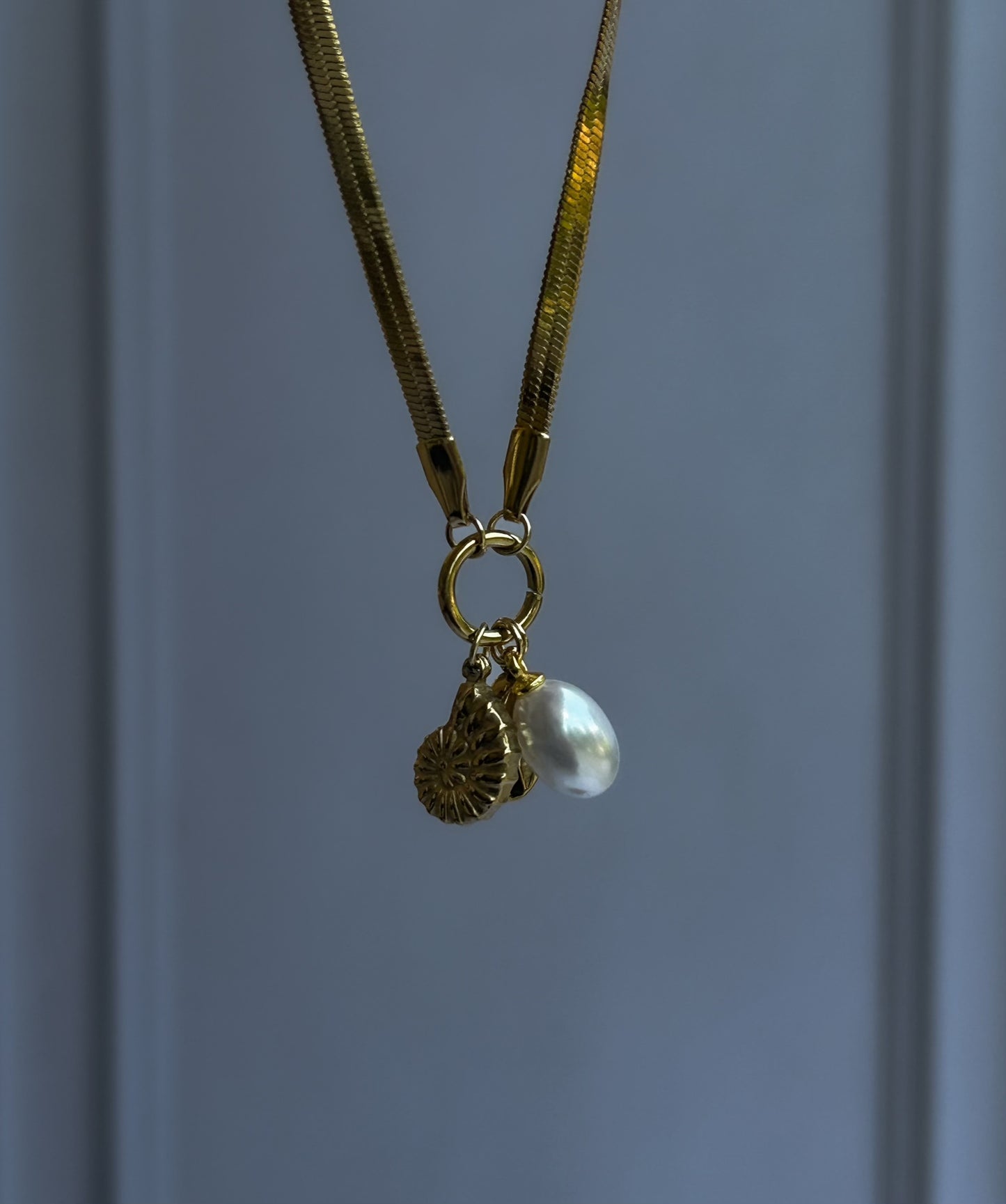 Pearled Swirl Necklace