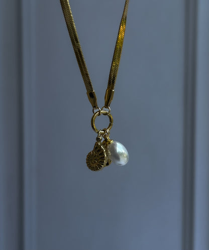 Pearled Swirl Necklace