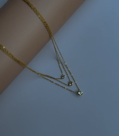 Crystal Layered Necklace