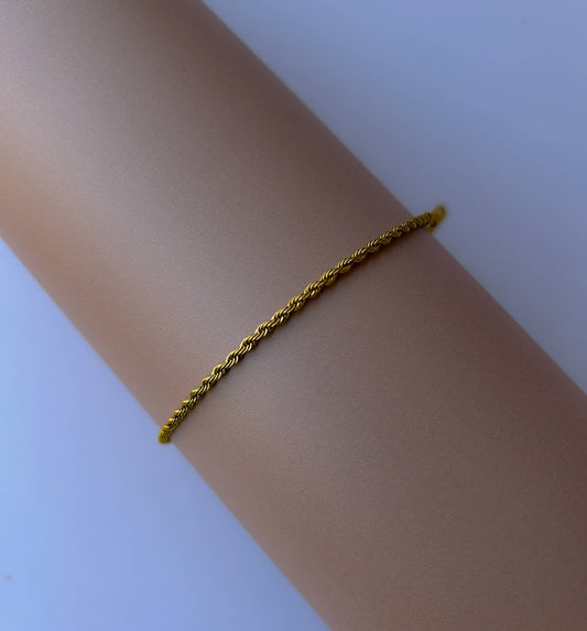 Twisted Golden Bracelet