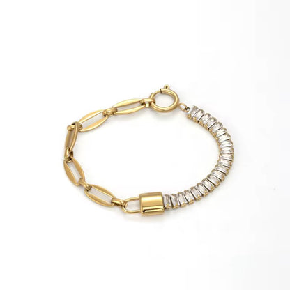 Diamond Lock Bracelet