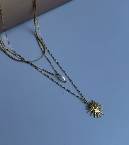 Solar Pearl Necklace