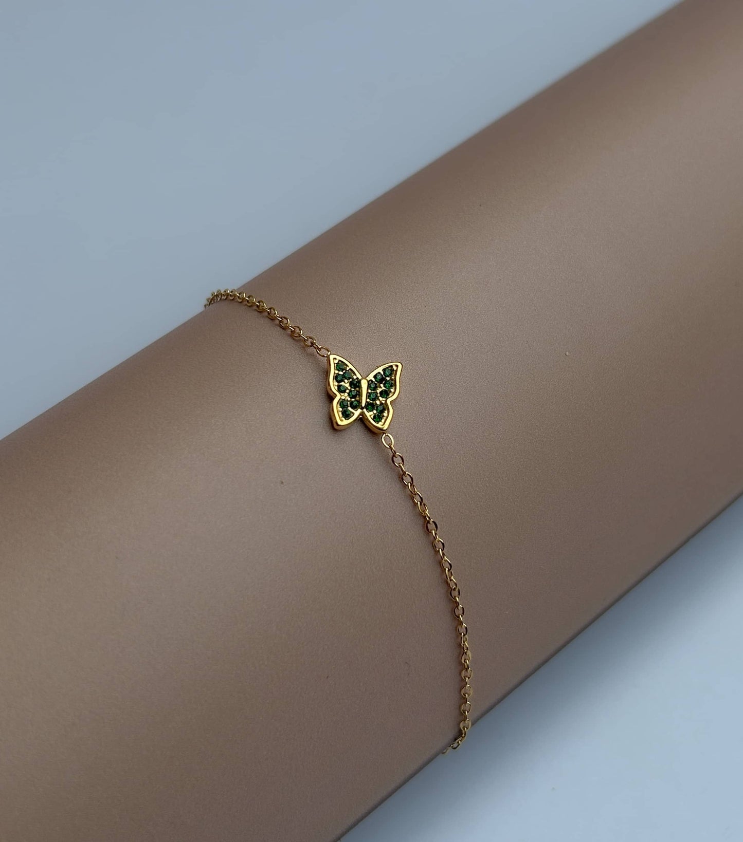 Emerald Flutter Bracelet