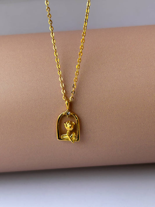 Vintage Rose Necklace