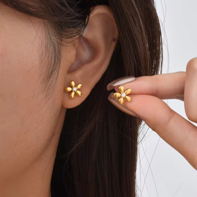 Golden Flora Studs