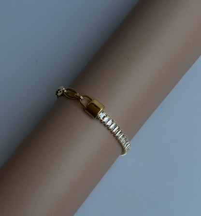 Diamond Lock Bracelet