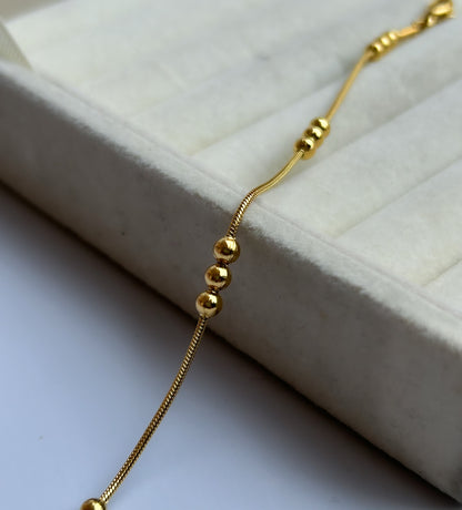 Golden Thread Anklet