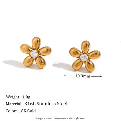 Golden Flora Studs
