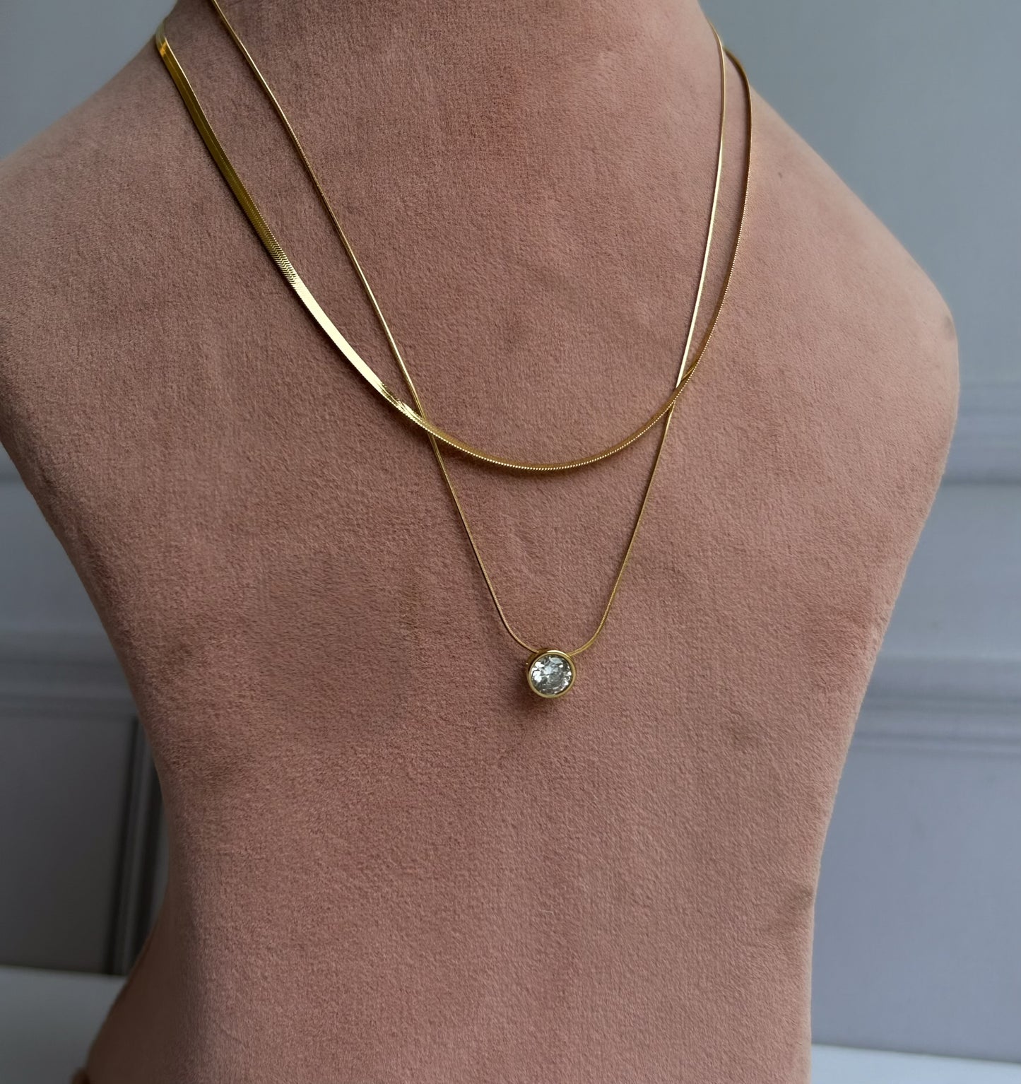 Crystal Calm Layered Necklace