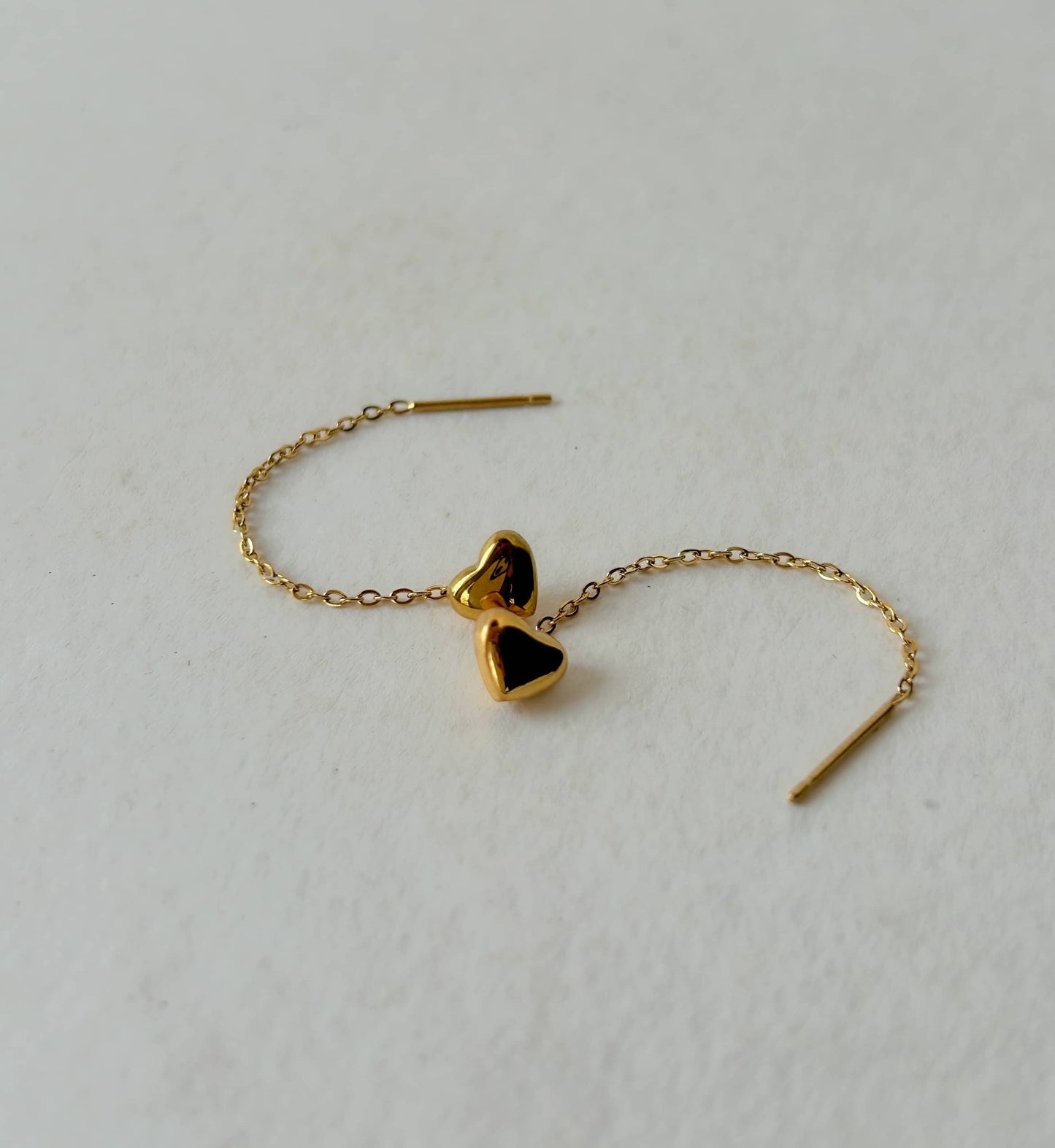 Heart Threader Earrings