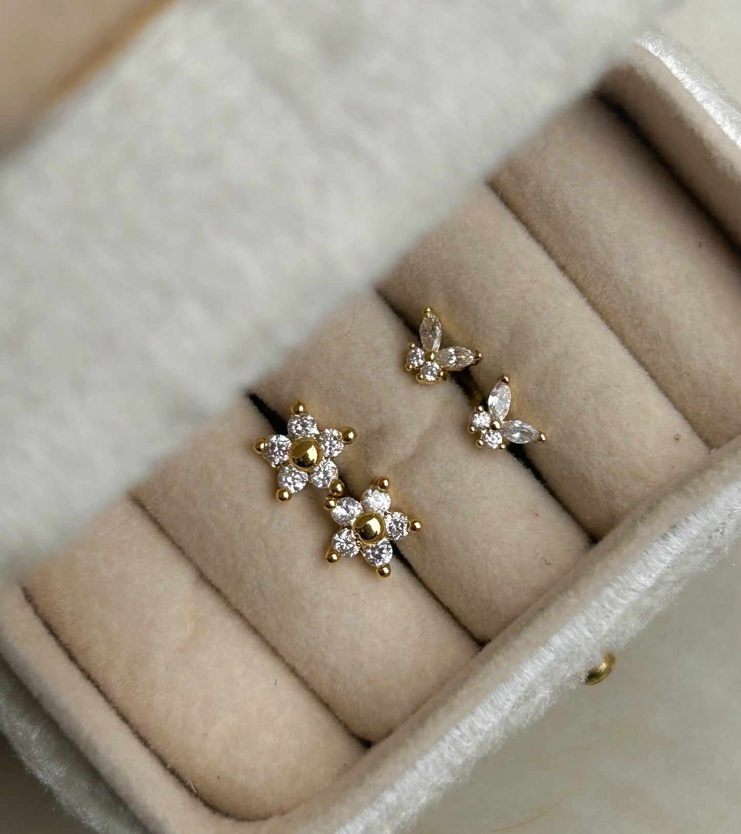 Flutter-bloom Studs ( Flat-back)