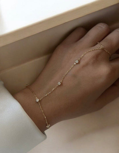 Glitter Drop Handchain