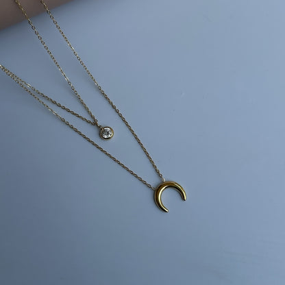 Ivory Moon Layered Necklace