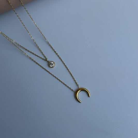 Ivory Moon Layered Necklace