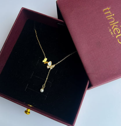 Pearl Wing Necklace