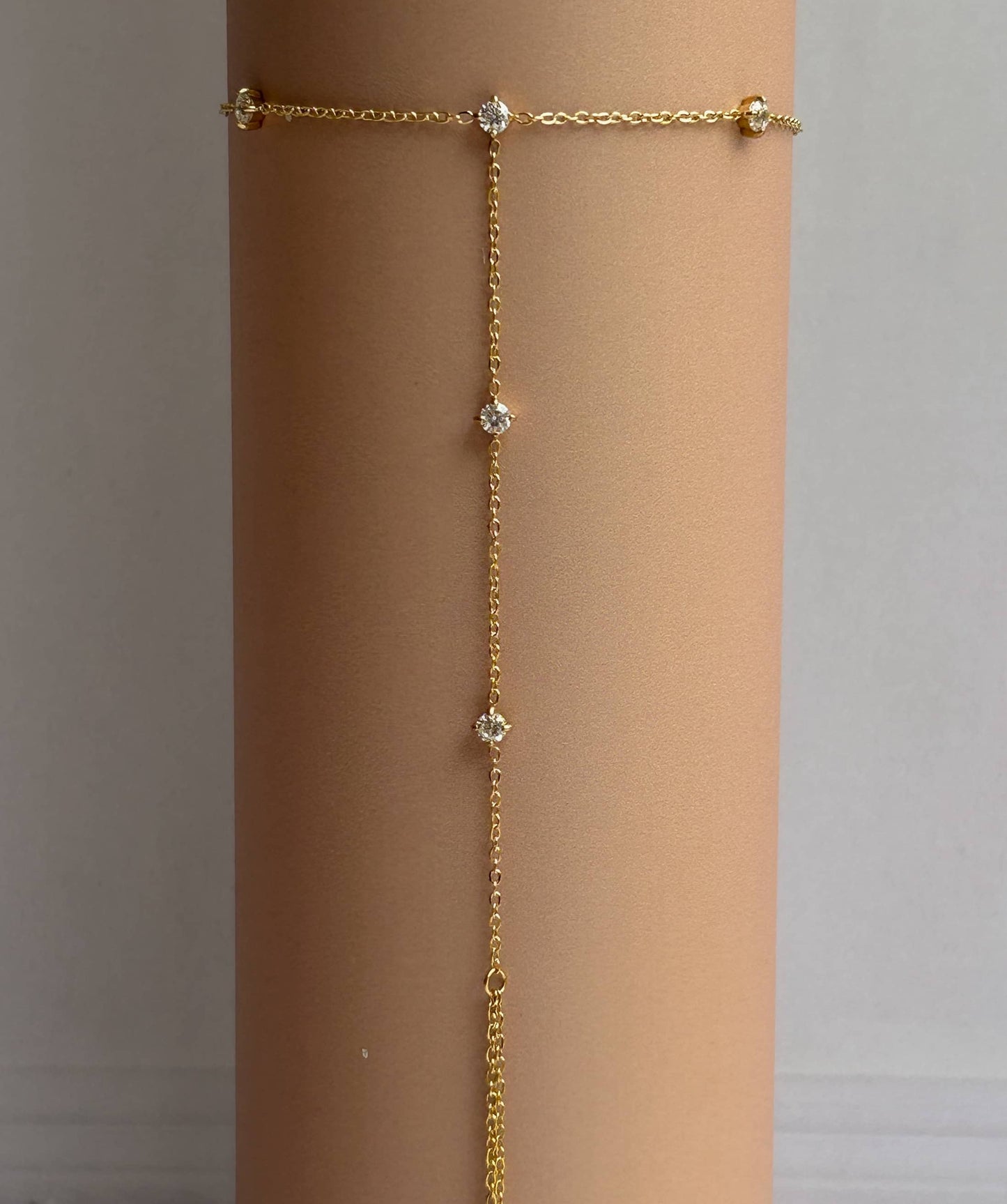Glitter Drop Handchain