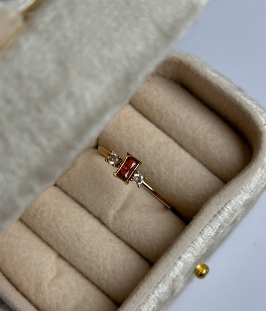 Scarlet Glow Ring