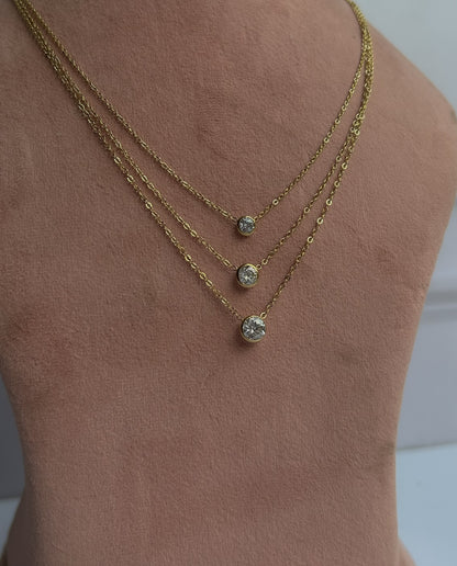 Crystal Layered Necklace