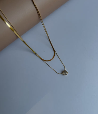 Crystal Calm Layered Necklace