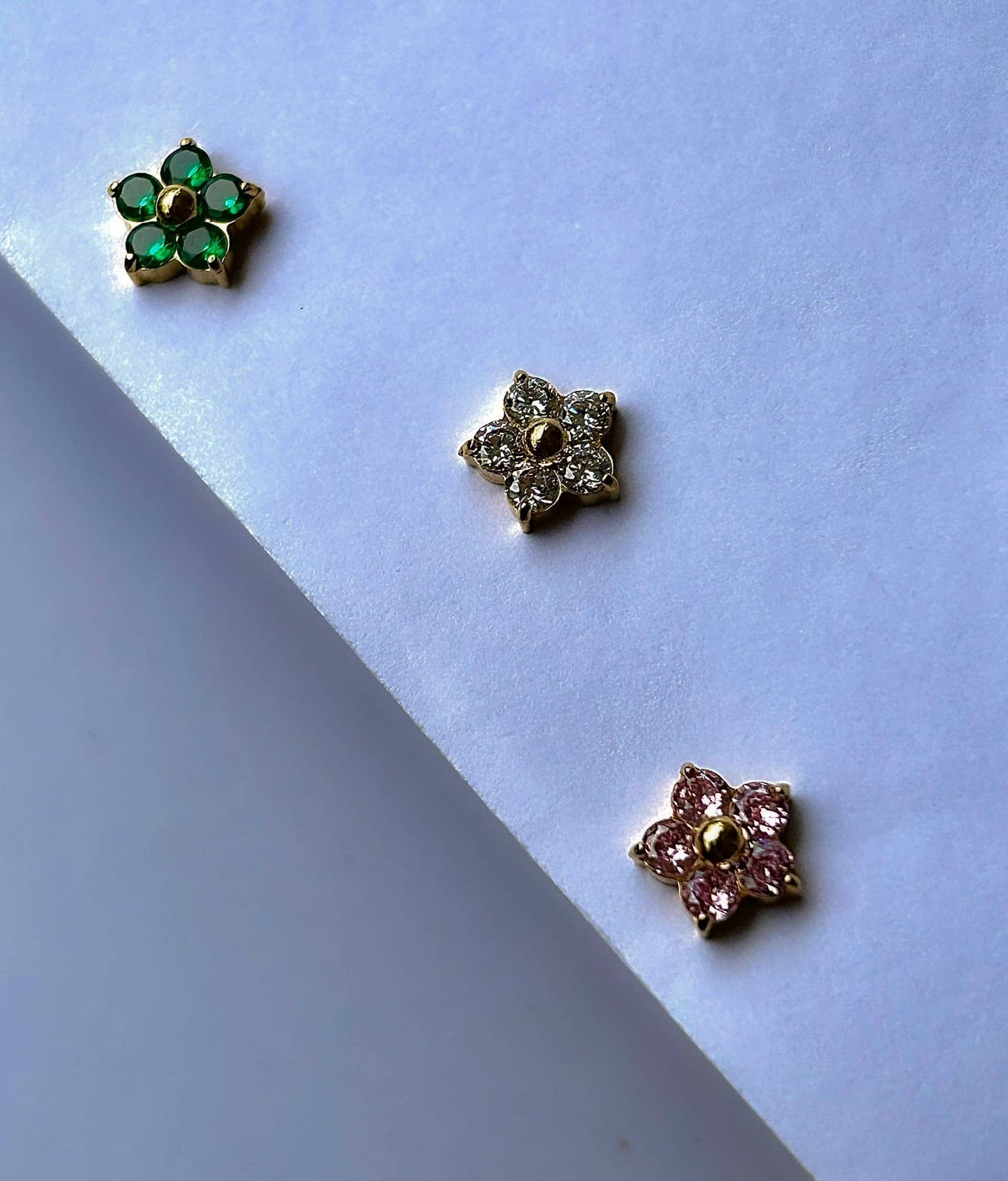 Lavender Lace Studs