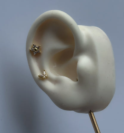 Flutter-bloom Studs ( Flat-back)