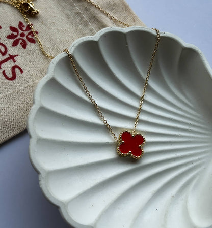 Ruby Bloom Necklace