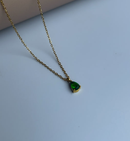 Green Drop Necklace