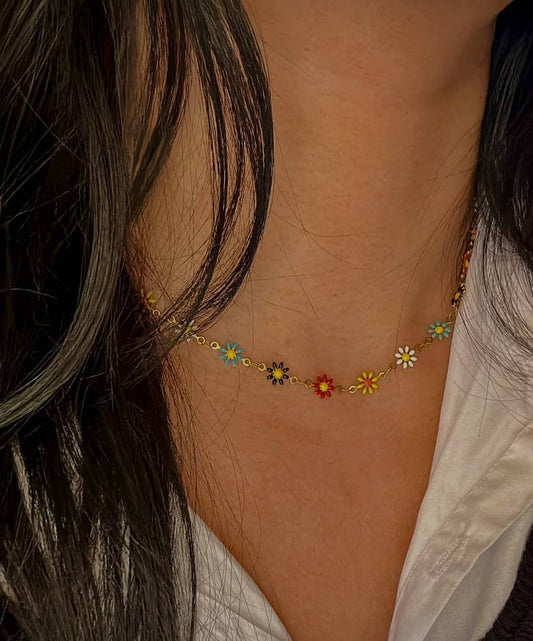 Rainbow Bloom Necklace