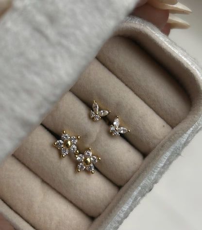 Flutter-bloom Studs ( Flat-back)