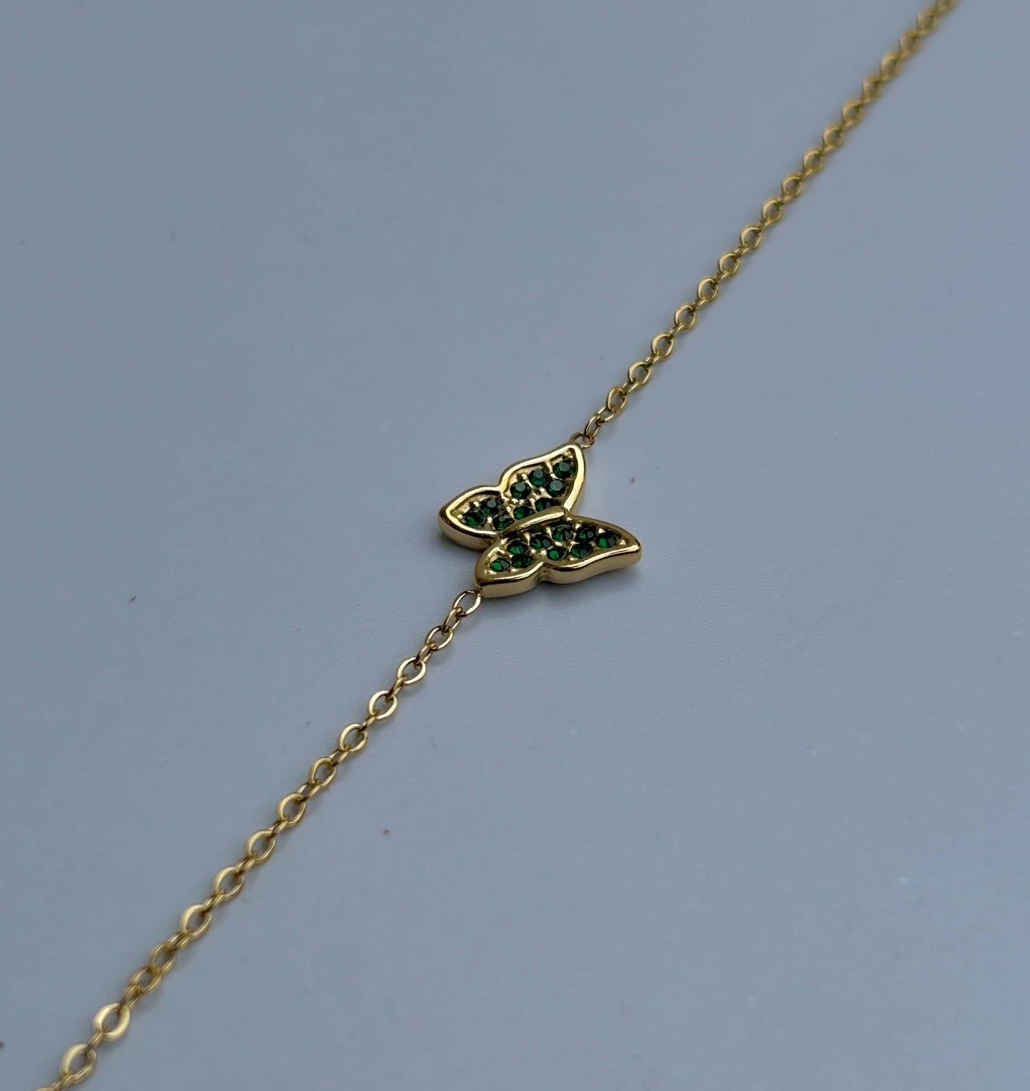 Emerald Flutter Bracelet