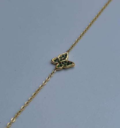 Emerald Flutter Bracelet