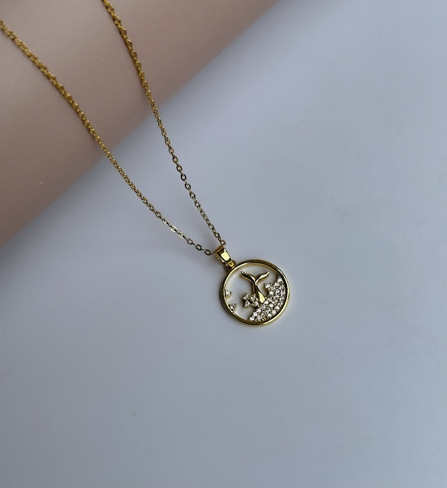 Aqua Arc Necklace