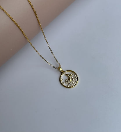 Aqua Arc Necklace