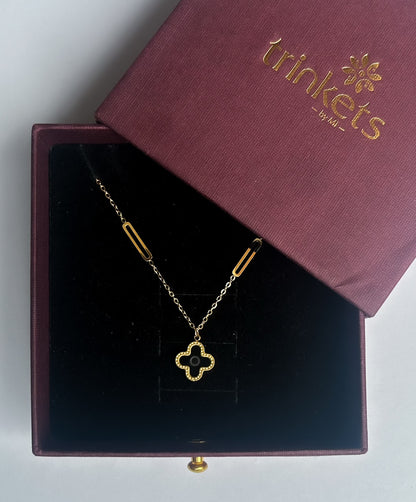 Clover Noir Necklace